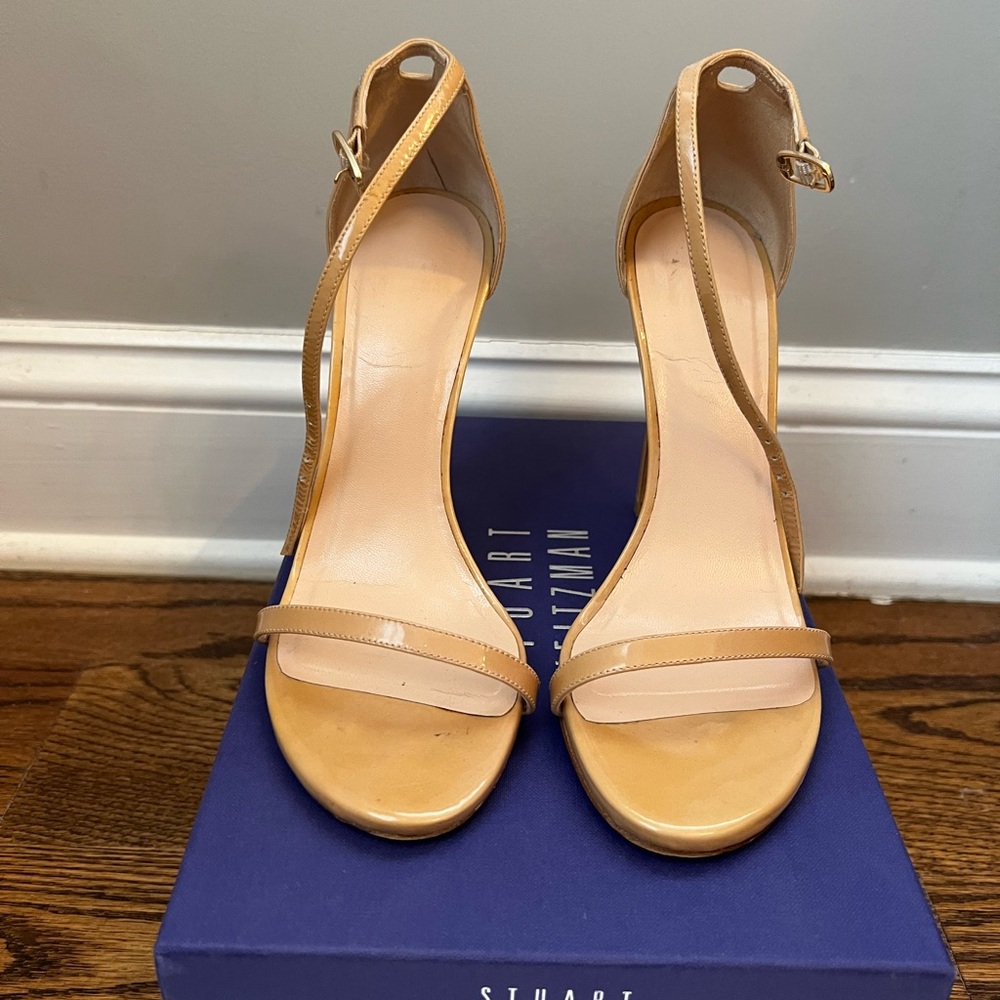 Stuart Weitzman Nudist Adobe Aniline Sandals